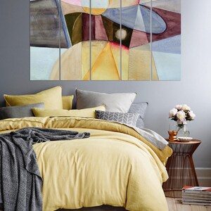 Fine Art Framed Canvas, Abstraction, Pastel, Modern, Modern Print, Wall Art Hanging, Large Print, Watercolor part, Cool Poster, Decor, Wall
