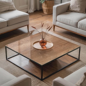 Natural Wood Pattern Glass Table Top, Brown Glass Table Cover, Scratch ...