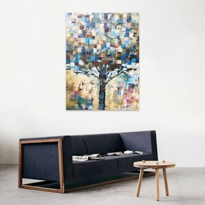Abstrac Tree Panel Art, Wall Art, Wall Hanging, Modern, Watercolor, Colorful, Fine Art, Watercolor part, Decoration, Printable, Abstraction