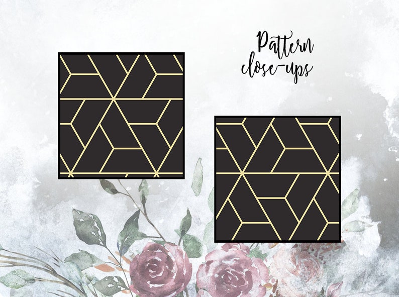 Navy Geometric Removable Wallpaper Scandinavian Wall Mural Etsy