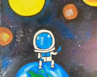 DIY Paint Party Kit - Skizziert Canvas- Space Kid