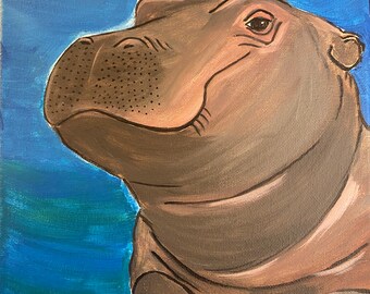 Fiona The Hippo- DIY Paint Party Kit