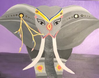 DIY Paint Party Kit - Boho Elefant
