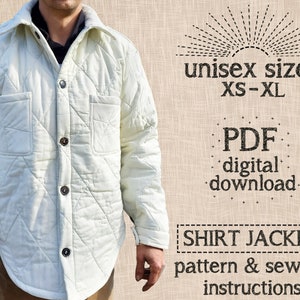 Shirt Jacket PDF Sewing Pattern