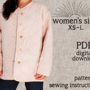 Women's Quilted Jacket - PDF Sewing Pattern