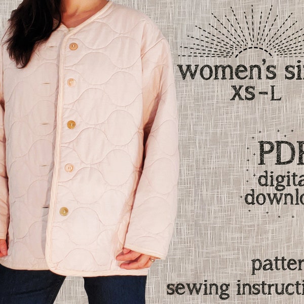 Damen Steppjacke - PDF-Schnittmuster