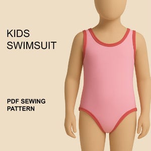 Kids Swimsuit & Leotard Sewing Pattern | Sizes 2-17 (PDF Pattern)