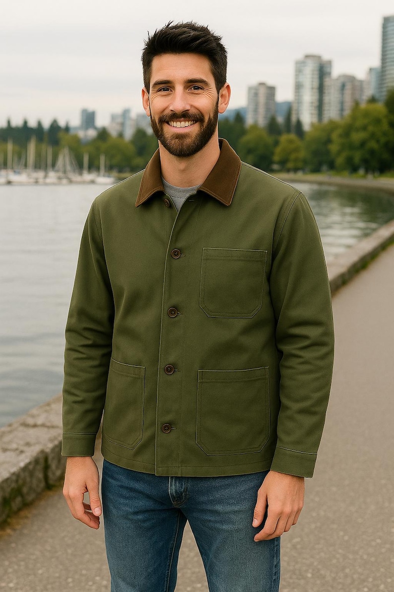 Worker Jacket Pattern Mens Jacket PDF Sewing Pattern in English – Men's Barn/chore/workwear ...