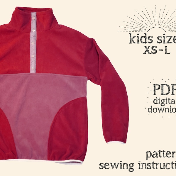 Fleece Kids Pattern Etsy