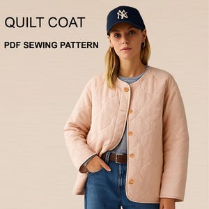 Women&#39;s Quilted Jacket - PDF Sewing Pattern