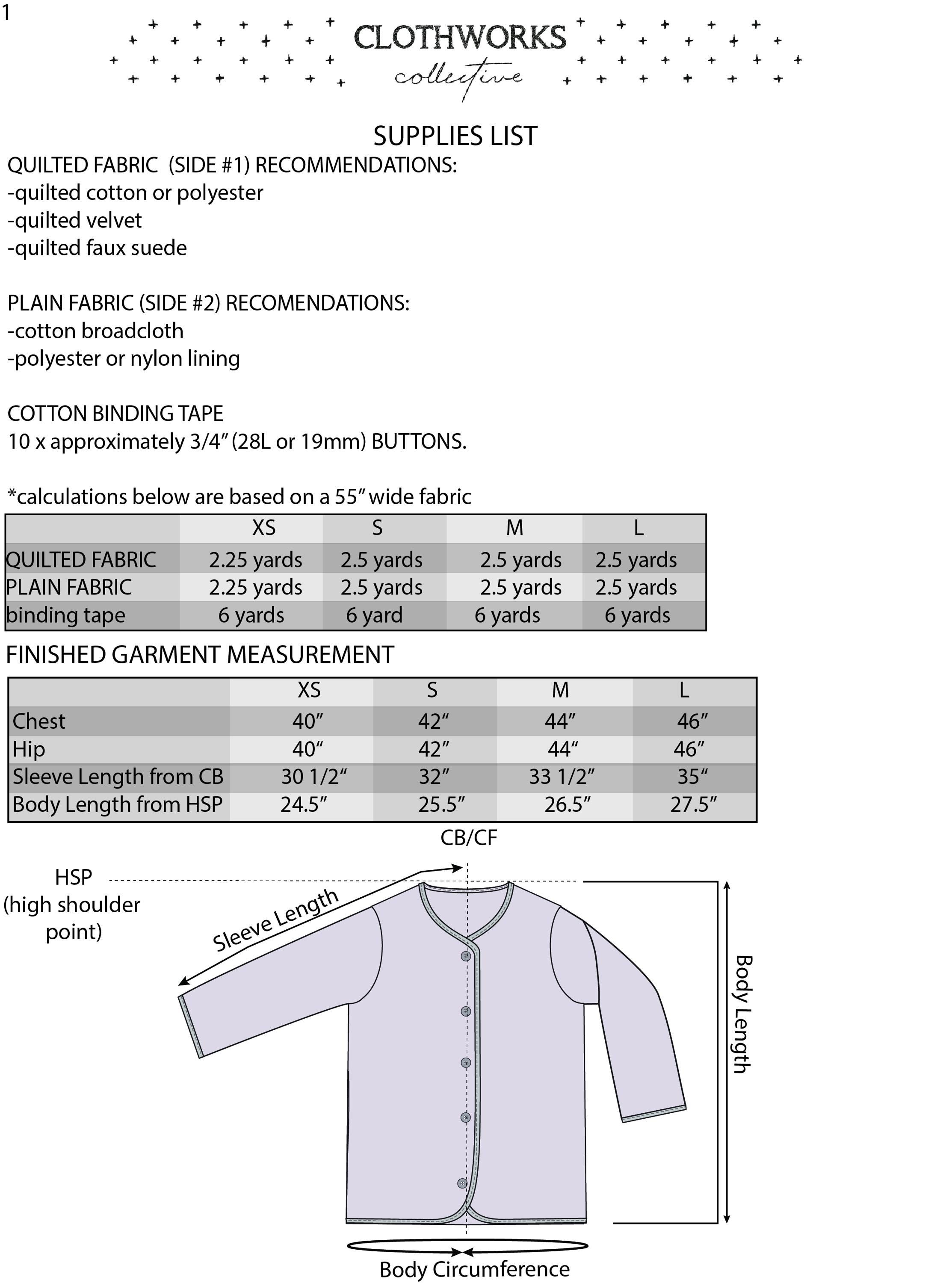 Projector Jacket Pattern Womens Reversible Quilted Jacket Sewing Pattern (digital Download PDF ...
