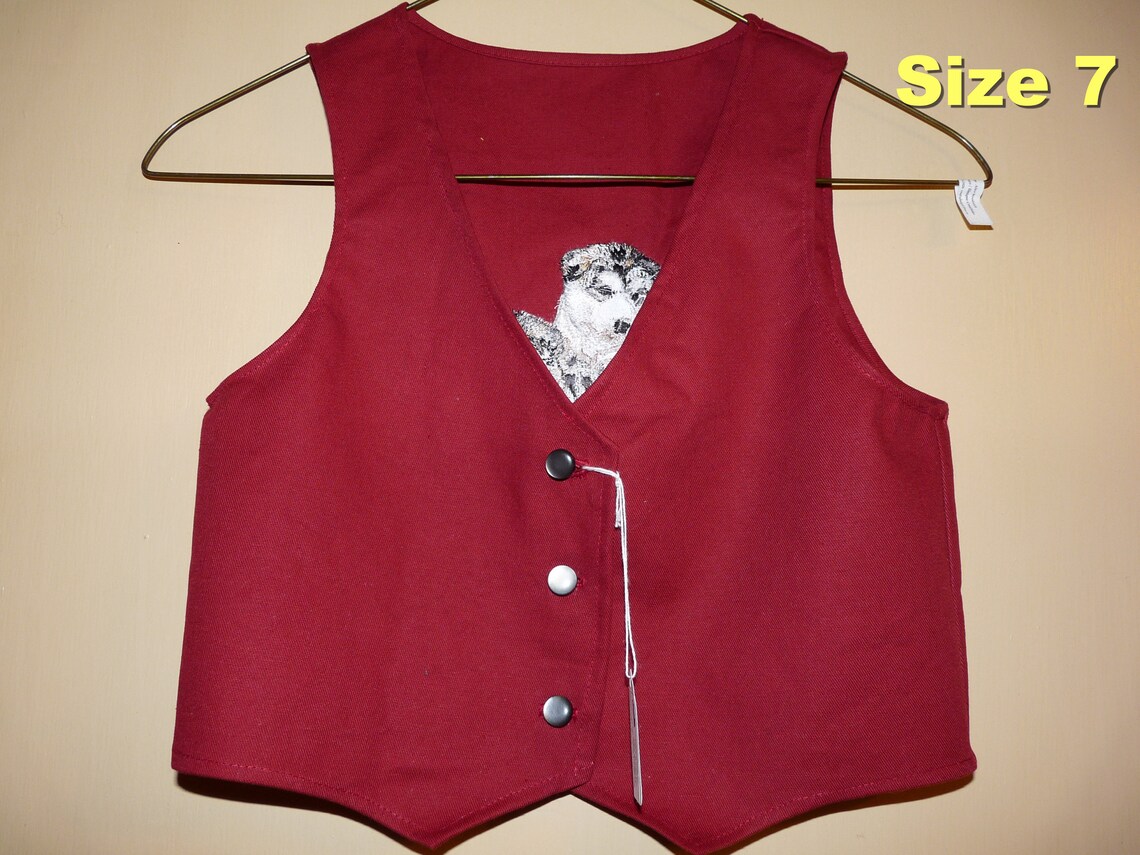 Children's Vest Etsy