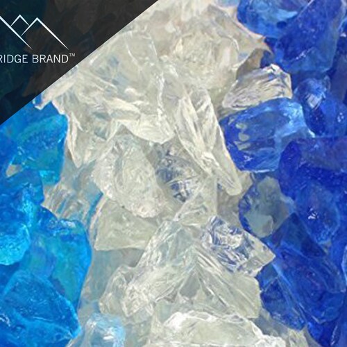 Light Blue Fire Glass Professional Grade Fire Pit Glass Etsy