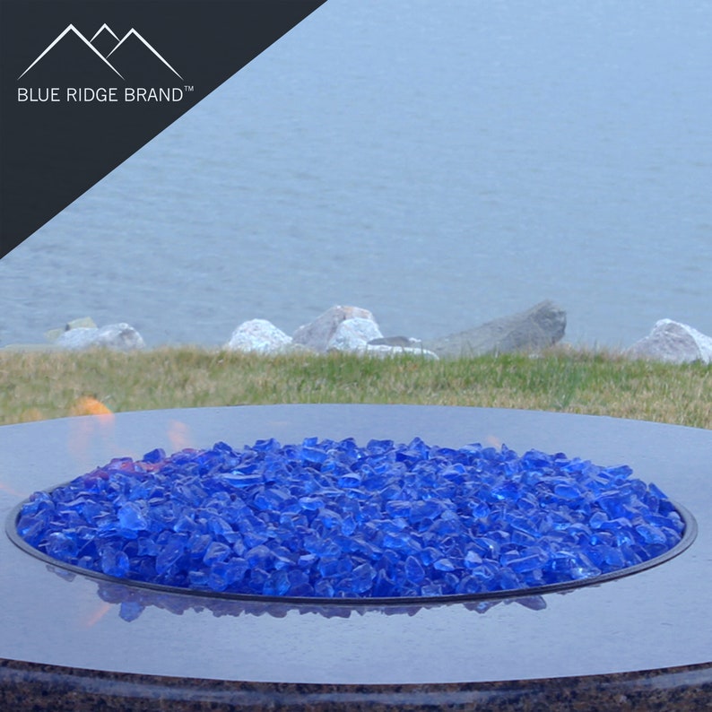 Sky Blue Fire Glass Professional Grade Fire Pit Glass Etsy