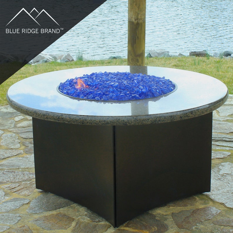 Sky Blue Fire Glass Professional Grade Fire Pit Glass Etsy