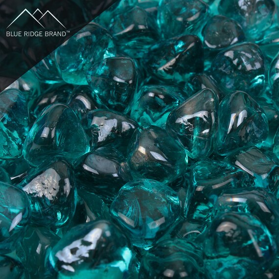 Aqua Blue Reflective Fire Glass Diamonds Professional Grade Etsy