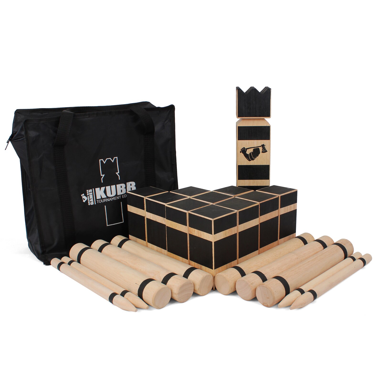 Kubb Game Premium Hardwood Kubb Set Official Tournament Etsy