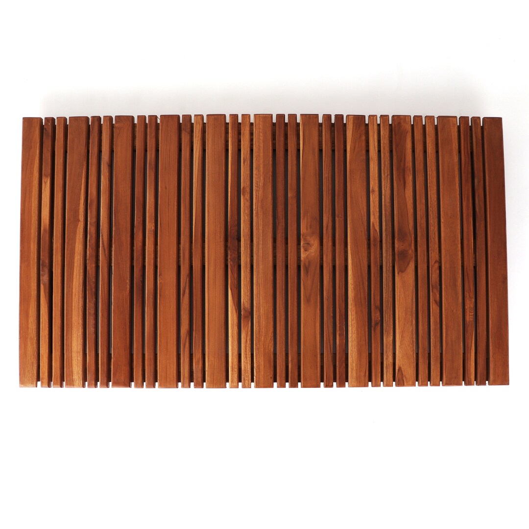 Belari Teak Shower Mat Teak Bath Mat Wood Bath Mat Wood Shower Mat Non