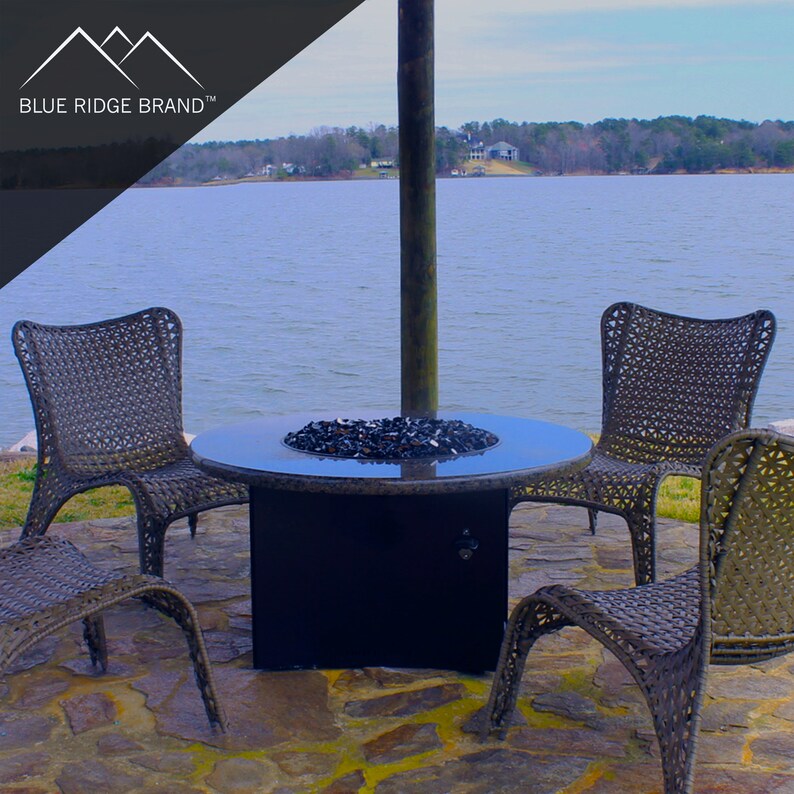 Black Reflective Fire Glass Professional Grade Fire Pit Etsy