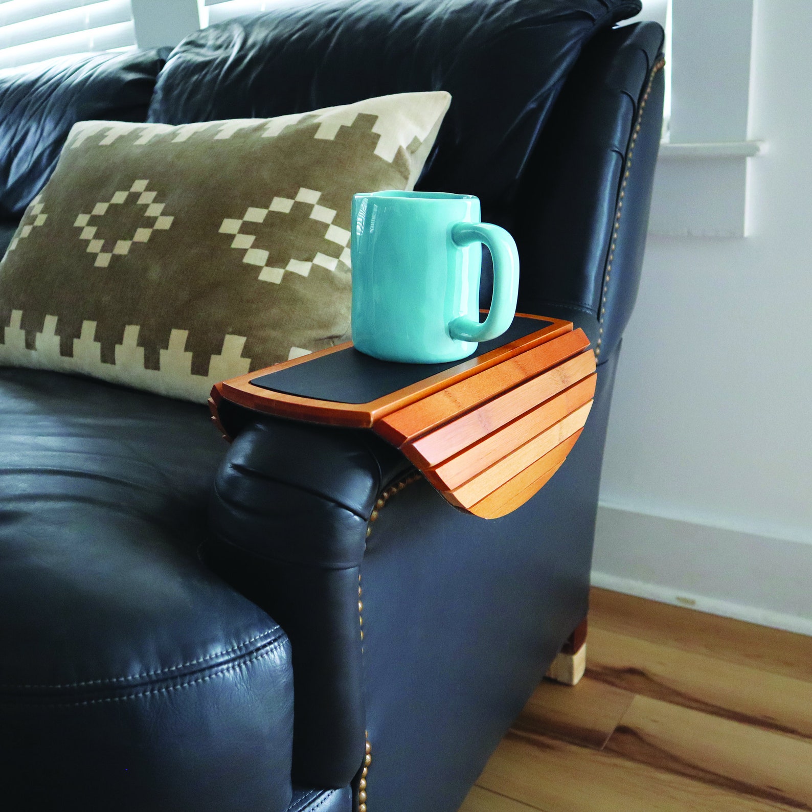 Bamboo Sofa Arm Table Couch Arm Table Couch Cup Holder Etsy