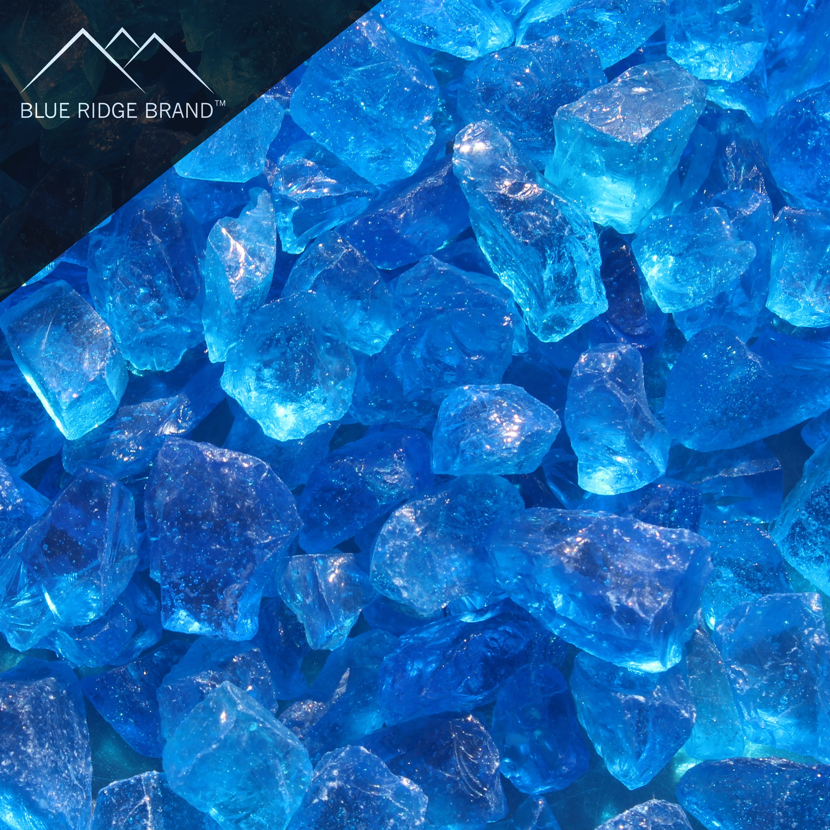 Light Blue Fire Glass Professional Grade Fire Pit Glass Etsy