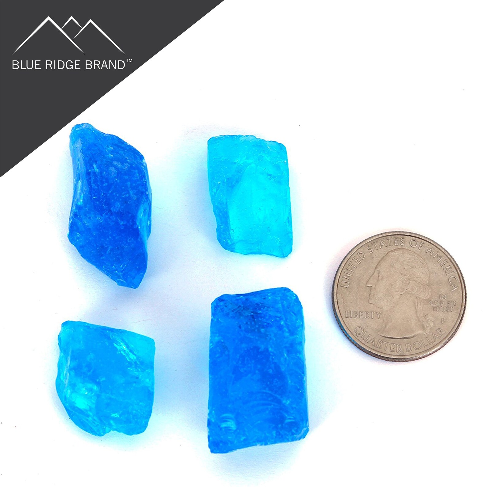 Light Blue Fire Glass Professional Grade Fire Pit Glass Etsy