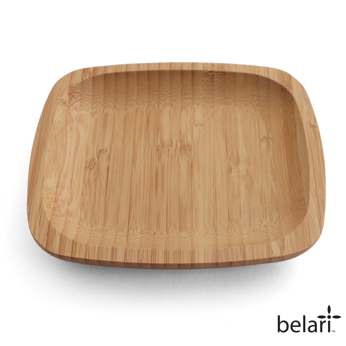 6 Bamboo Plate Set Bamboo Reusable Plates Square Etsy