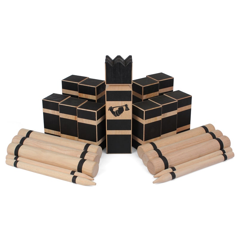 Kubb Game Premium Hardwood Kubb Set Official Tournament Etsy