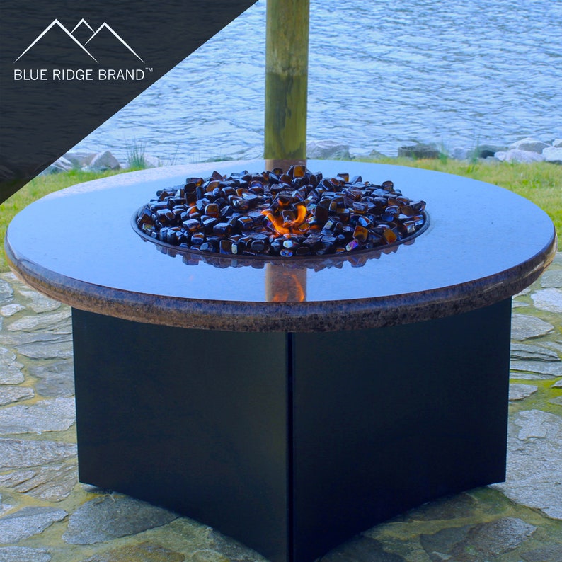 Amber Reflective Fire Glass Cubes Professional Grade Fire Etsy