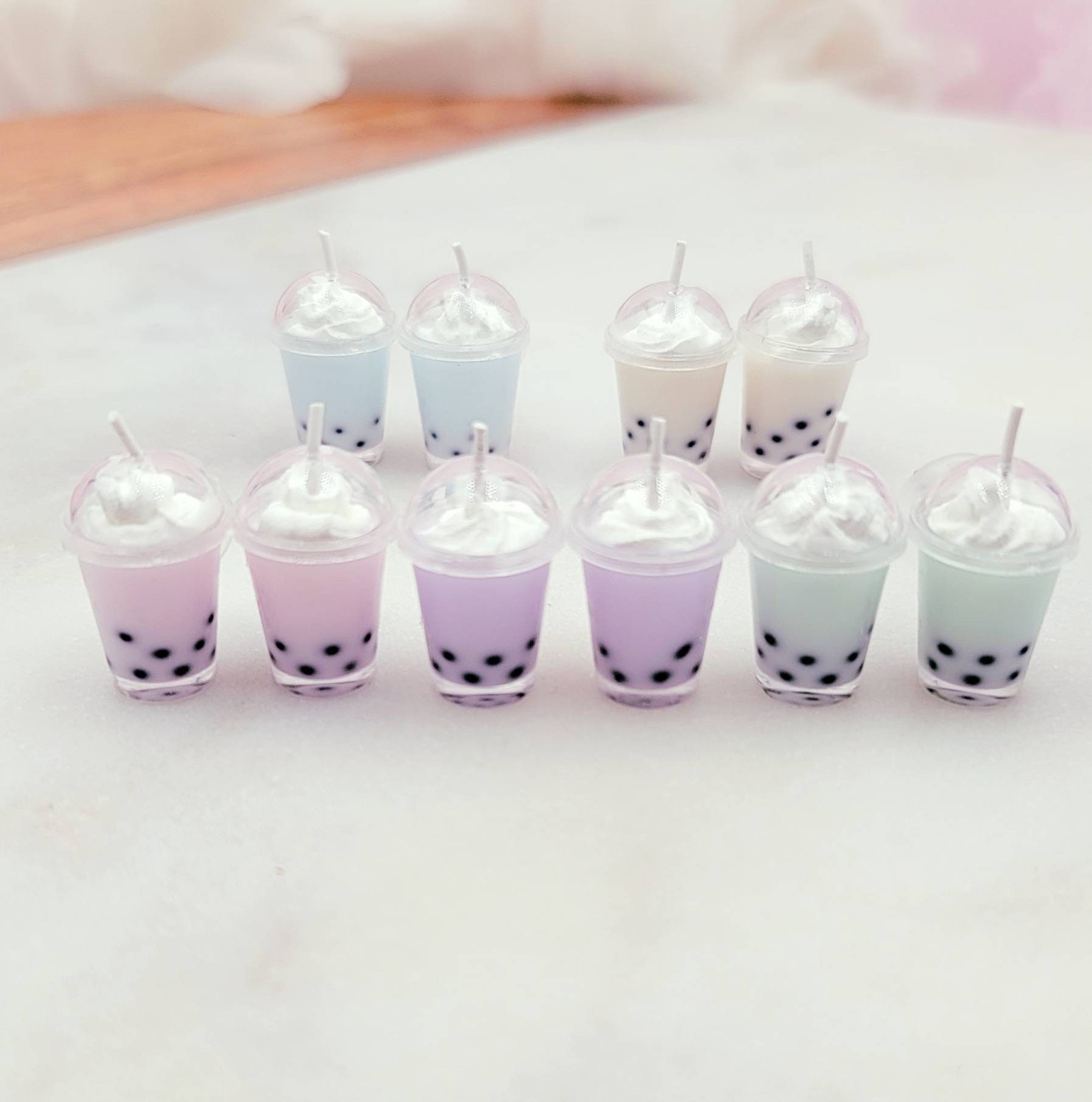 Boba Tea Stud Earrings Kawaii Accessories Handmade Jewelry Etsy