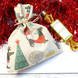 Christmas Dog Mini Gift Bags or Advent calendar