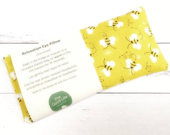 Relaxing Eye Pillow (unscented) Rice Filled, eco friendly gifts