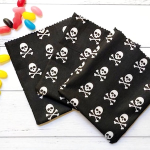 Pirate Party Bags - Eco-friendly, Halloween Party, skull and Crossbones