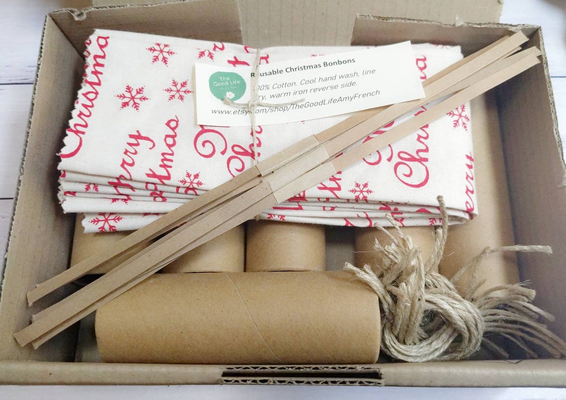 DIY Christmas Crackers Kit DIY Reusable Bonbons Craft Kits Etsy Australia