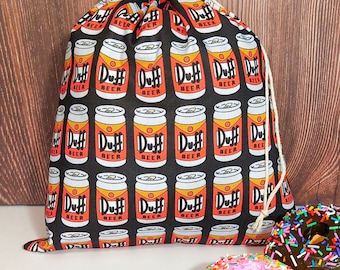 Dad Gift Bags, Beer Gifts, fabric drawstring bags