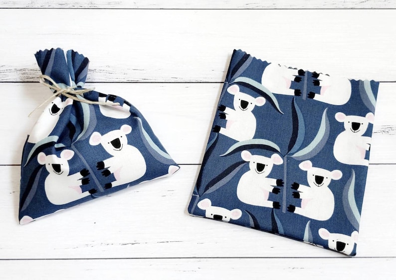 Koala Party Bags Native Australian Animals Party Fabric Etsy Australia