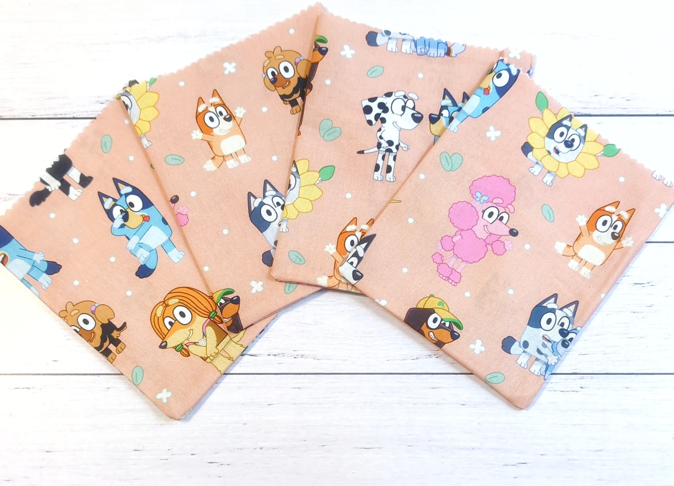 Reusable Cotton Fabric Bluey Bags