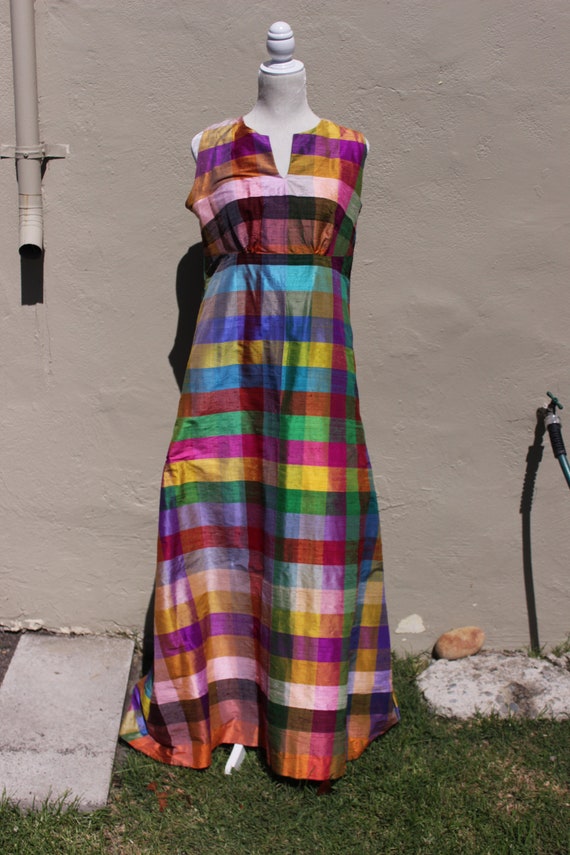 Vintage Dress. Vintage Clothing. Handmade. Thai S