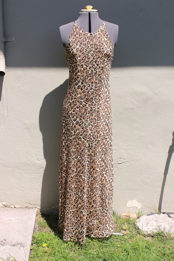 Vintage Dress. Vintage Leopard Print Dress. Vintage Petite. Vintage Size 12 Dress. Leopard. Retro Clothing. Rockabilly. Mod. Volup