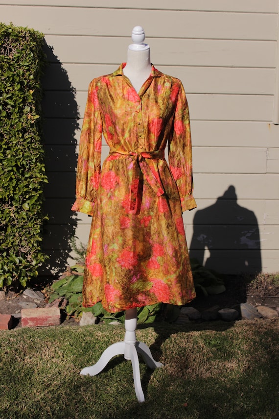 True Vintage Dress. Handmade Vintage Dress. Vinta… - image 1