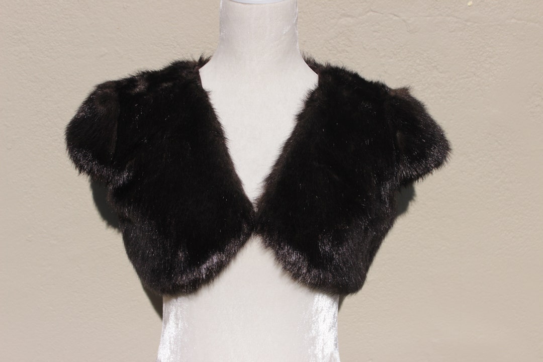 Fur Shrug. Dark Brown Shrug. Faux Fur Shrug. Mink Copy. Bolero. Fur