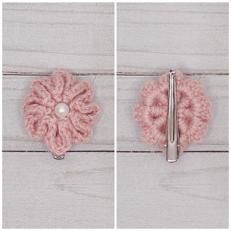 Crochet Flower Hair Clips/hair Accessories/flower Etsy