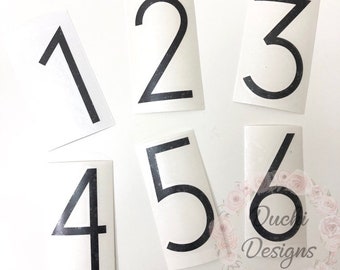 Single Letter Decal Single Number Decal Individual Letter Decal Individual Number Vinyl Decal Sticker Single Letter Vinyl Decal -Modern Font