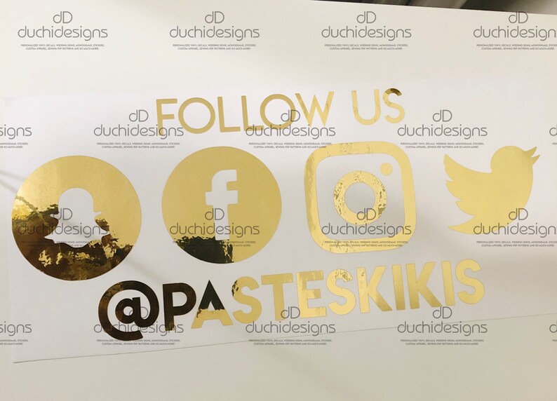 Tik Tok Car Sticker, Tik Tok Decal, Social Media Username Decal, Instagram Car Sticker, Social Media Car Decal, Tik Tok Sticker for Car image 9