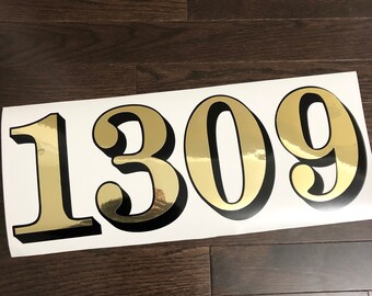 6” Gold Transom House Numbers Gold Leaf Fanlight House Numbers Gold Transom Numbers Transom House Numbers Gold Leaf Door House Numbers