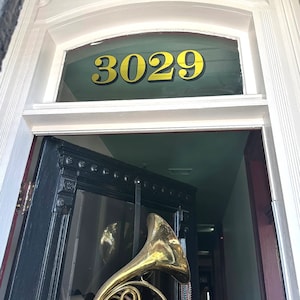 6” Gold Transom House Numbers Gold Leaf Fanlight House Numbers Gold Transom Numbers Transom House Numbers Gold Leaf Door House Numbers
