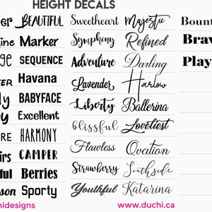 1 Tall Name Decals for School, School Decals, Back to School Labels Name Labels, Custom Name Decals, Label School Supplies, Name Stickers image 9