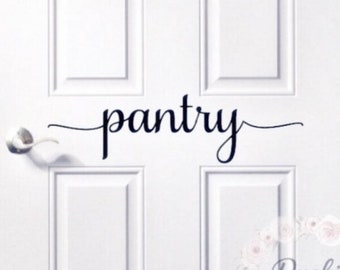 Pantry Door Decal