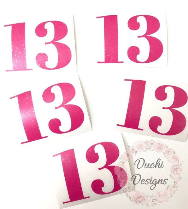 SINGLE Letter Decal Single Number Decal Individual Letter Etsy Canada