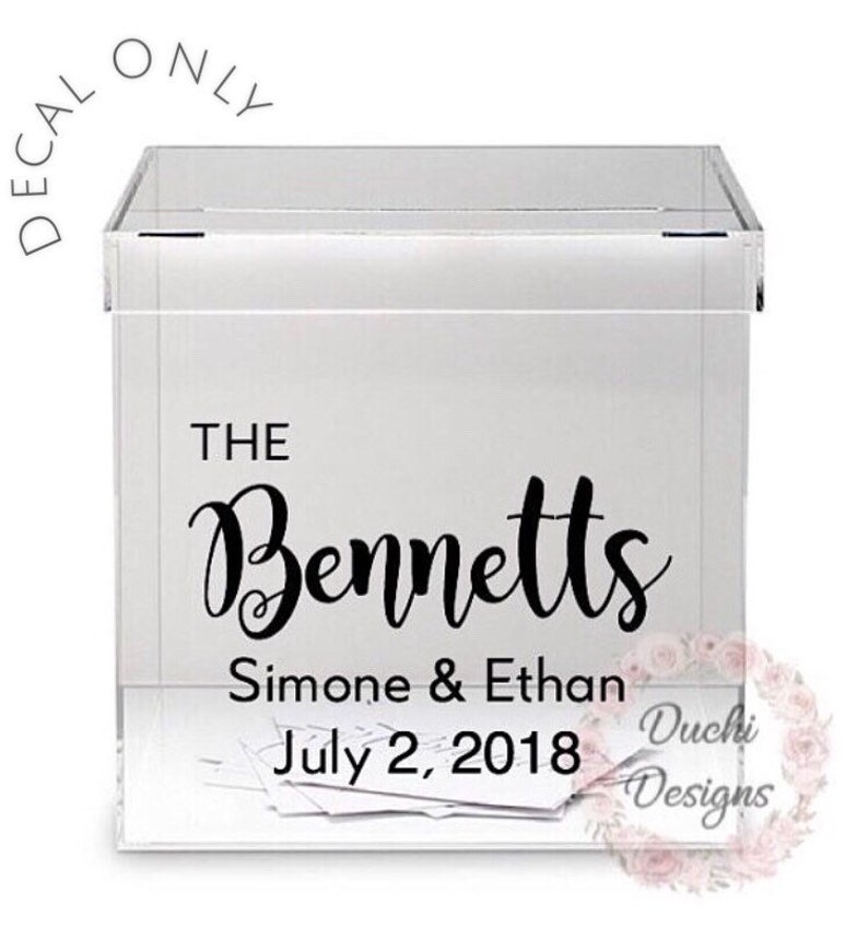 Wishing Well DECAL Personalized Wishing Well Decal for Wedding Etsy